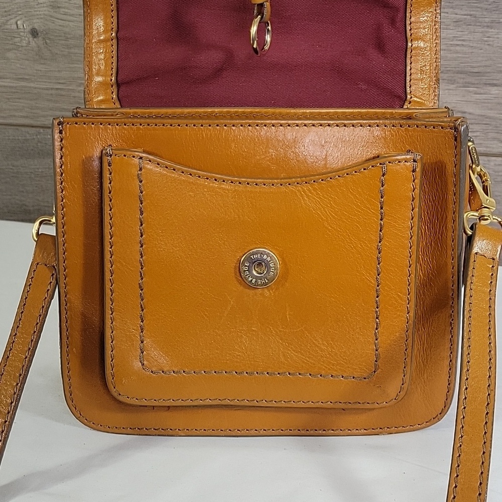 The Bridge Firenze 1969 Brown Leather Crossbody Bag - Picture 10 of 15